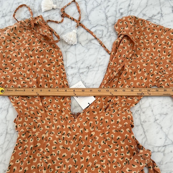 NWT Faithfull the Brand Women's Cedric Floral Jumpsuit Sz 4 Vintage Bloom *flaw - Picture 8 of 11